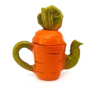Art Deco Carrot Tea Pot